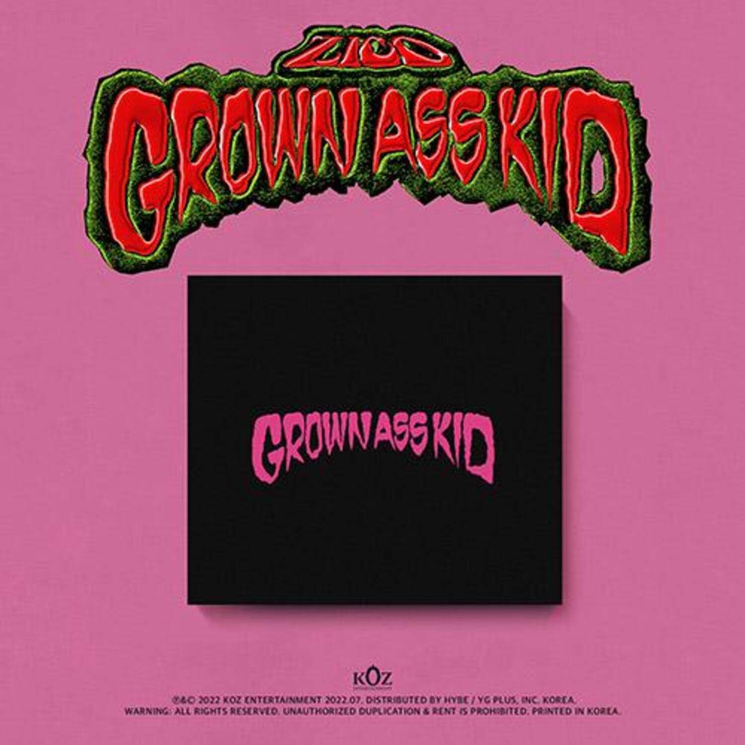 지코(ZICO) - 4th Mini Album [Grown Ass Kid] (Jewel Ver.)