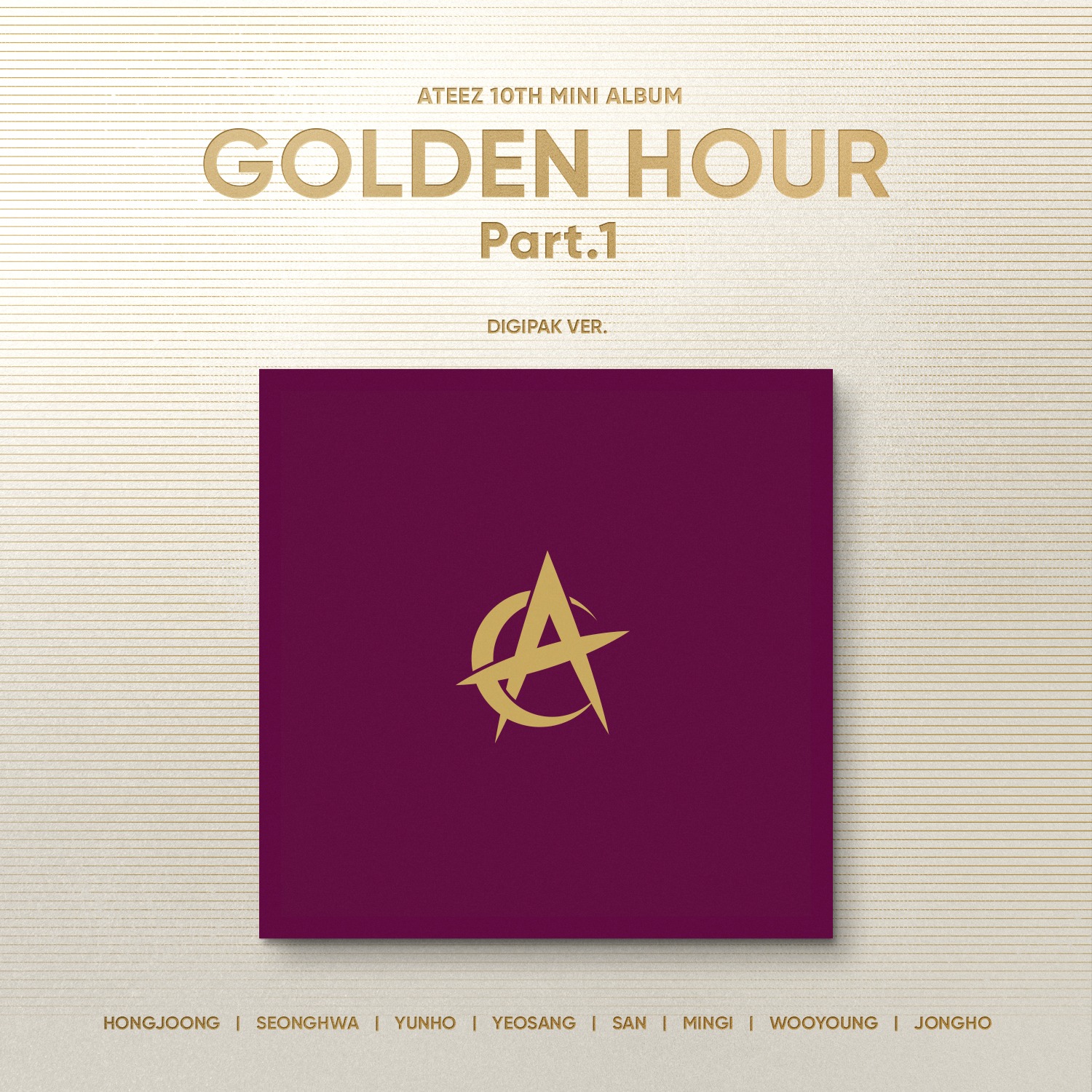 ATEEZ(에이티즈) - 미니 10집 [GOLDEN HOUR : Part.1] (Digipak VER.) (세트)