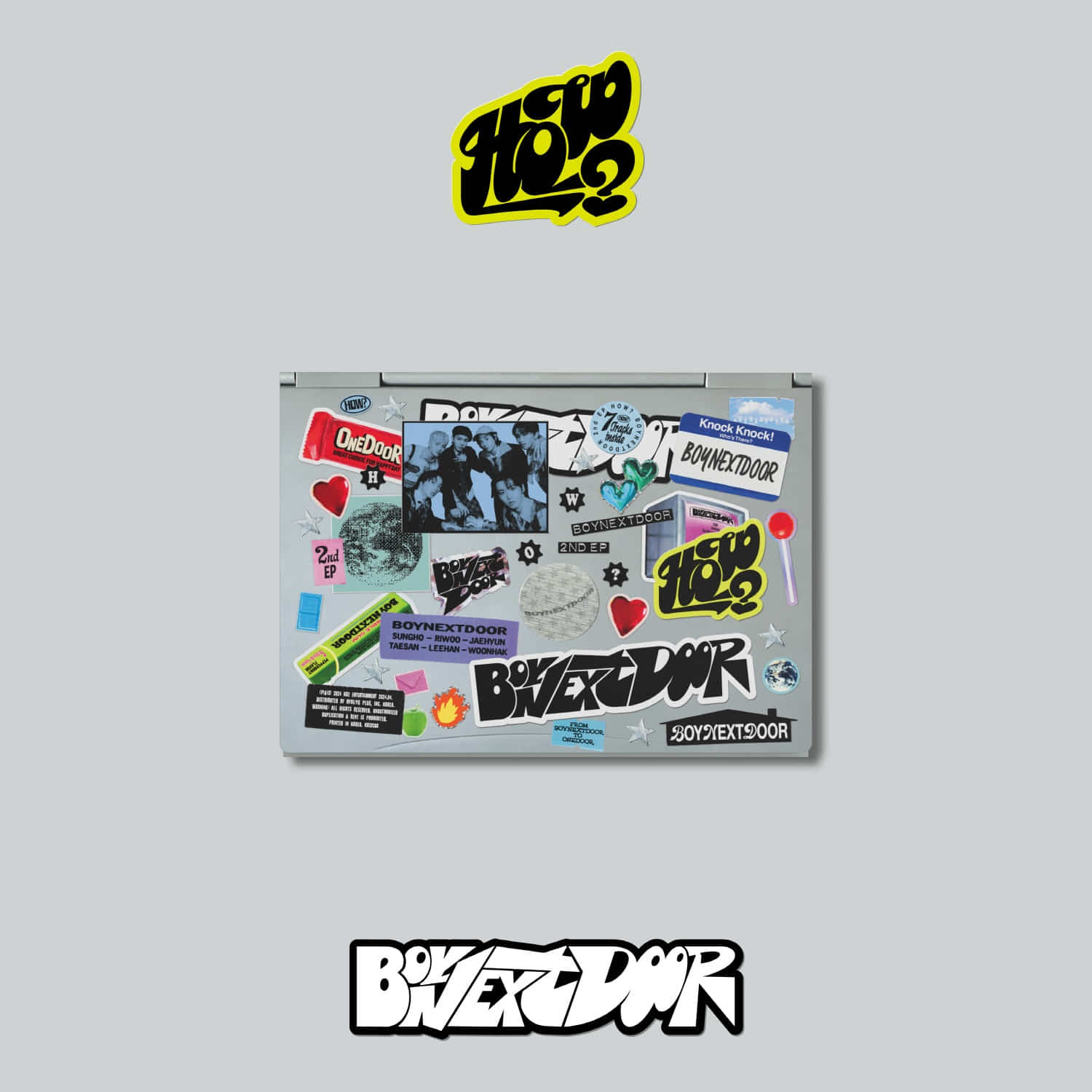 보이넥스트도어(BOYNEXTDOOR) – 2nd EP [HOW?] (Sticker ver.) (6종 세트)