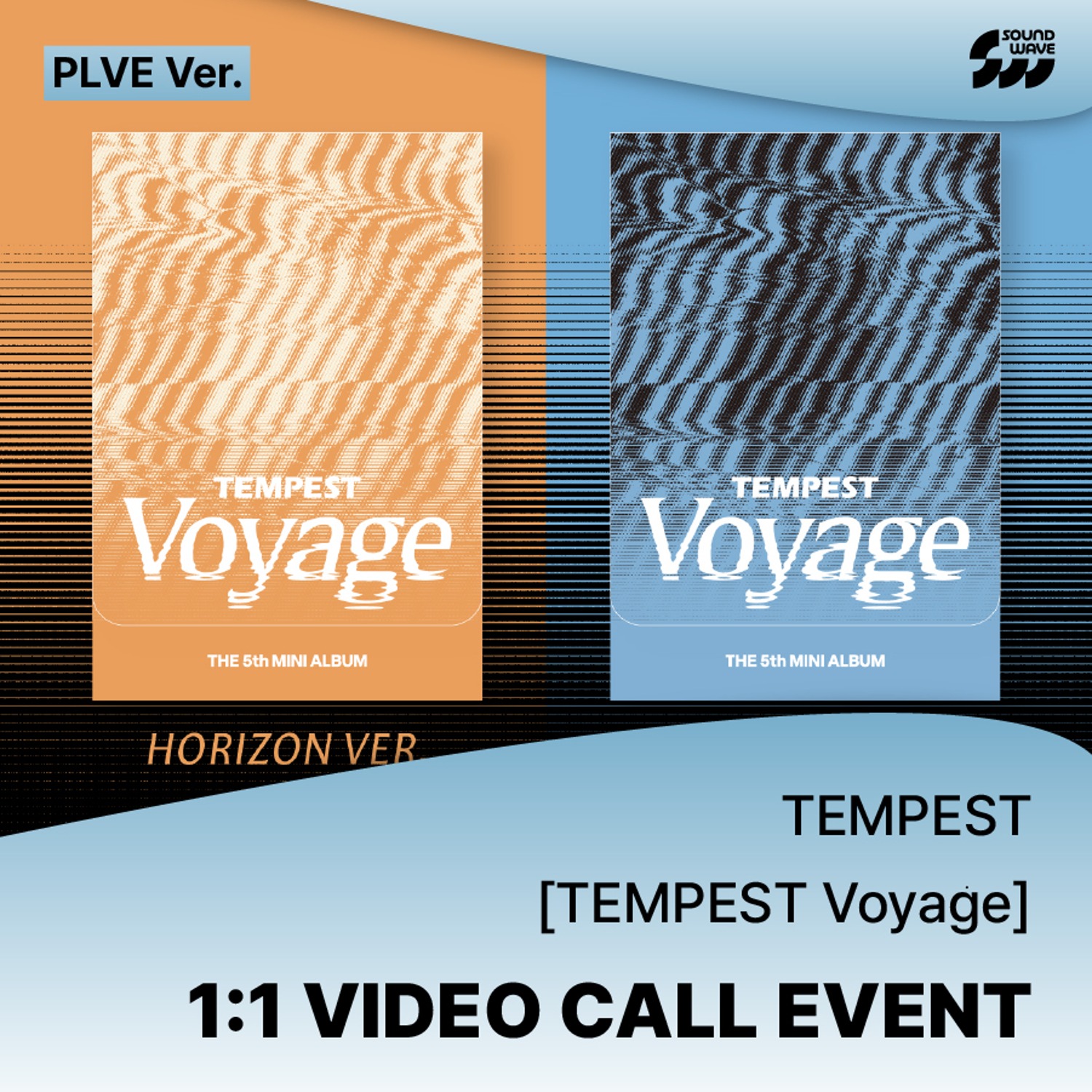 [0519 1:1 영통] 템페스트(TEMPEST) - 미니 5집 [TEMPEST Voyage] (PLVE ver.) **미공개 셀카 포토카드 A ver. 6종 중 1종 랜덤